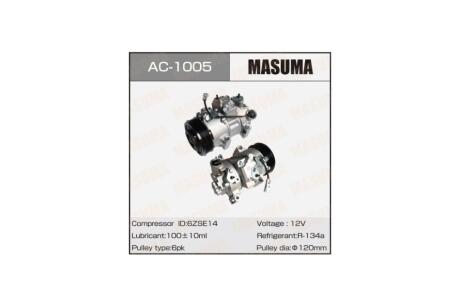 Компресор кондиціонера Toyota RAV4/ZSA30L/3ZRFAE MASUMA 'AC1005
