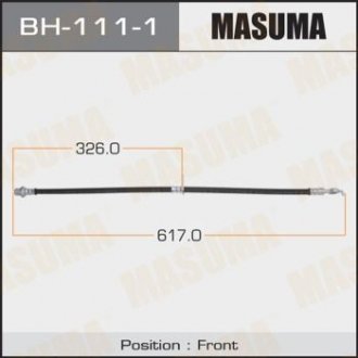 Шланг тормозной передний AVENSISTOYOTA COROLLA (_E15_) 1.4 VVT-i (07-12) MASUMA BH1111