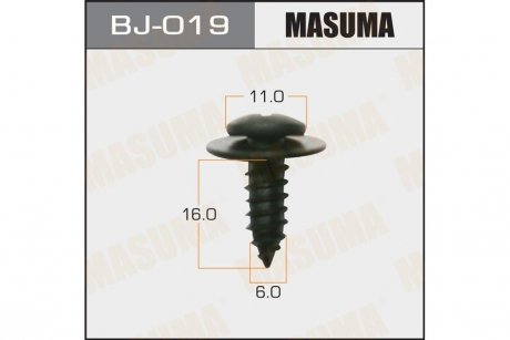 Саморез 6x16мм (комплект 10шт) MASUMA BJ019 (фото 1)