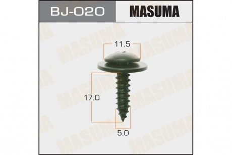 Саморез 5x17мм (комплект 10шт) MASUMA BJ020 (фото 1)