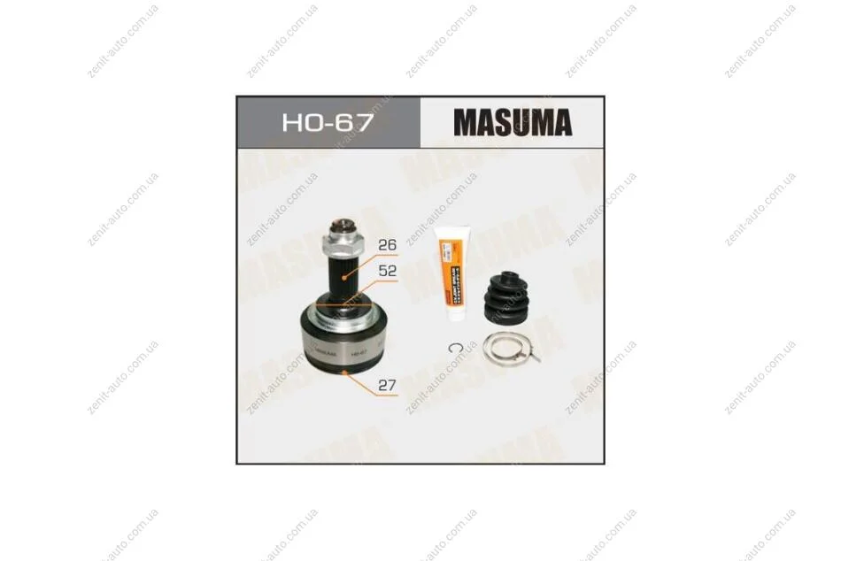 ШРКШ зовнішній Honda Jazz (09-13) (нар:27/вн:26) (HO-67) MASUMA HO67 (фото 1)