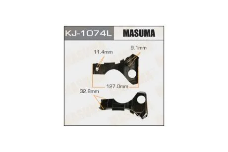 Кронштейн бампера переднего левый Toyota Corolla (02-07) (KJ-1074L) MASUMA KJ1074L