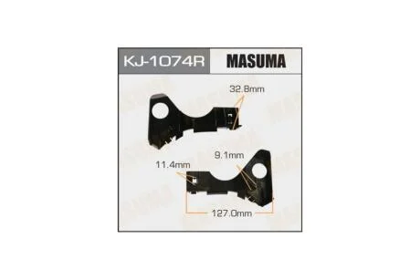 Кронштейн бампера переднего правый Toyota Corolla (02-07) (KJ-1074R) MASUMA KJ1074R