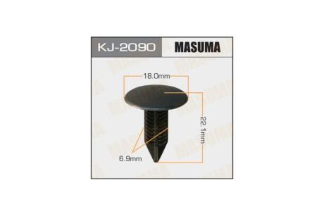 Кліпса (кратно 50) салонная черная (KJ-2090) MASUMA 'KJ2090PCS50