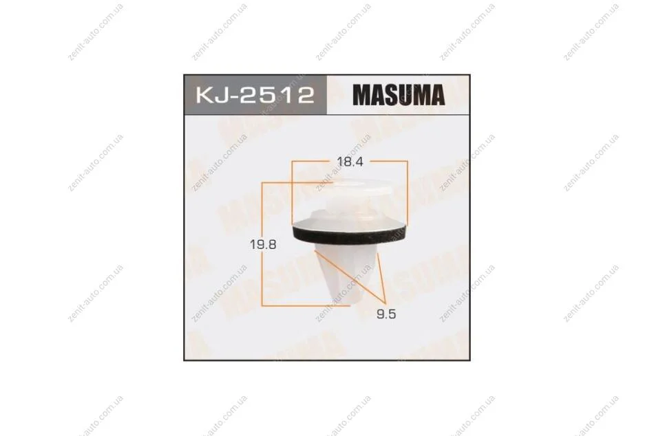 Клипса (кратно 10) (KJ-2512) MASUMA KJ2512pcs10 (фото 1)