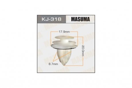 Кліпса (кратно 50) (KJ-318) MASUMA KJ318pcs50