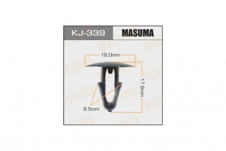 Клипса (кратно 10) MASUMA KJ339pcs10