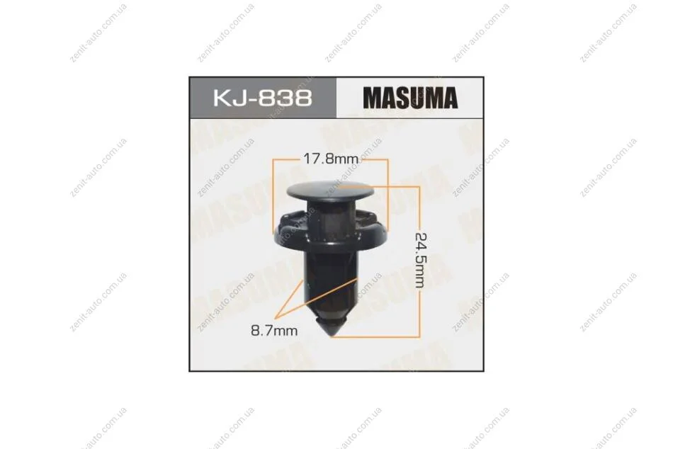 Кліпса (кратно 50) (KJ-838) MASUMA 'KJ838PCS50 (фото 1)