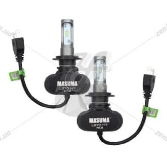 Лампа светодиодная H7 6000K 4000Lm PX26d, (к-т 2шт) (L670) MASUMA 'L670