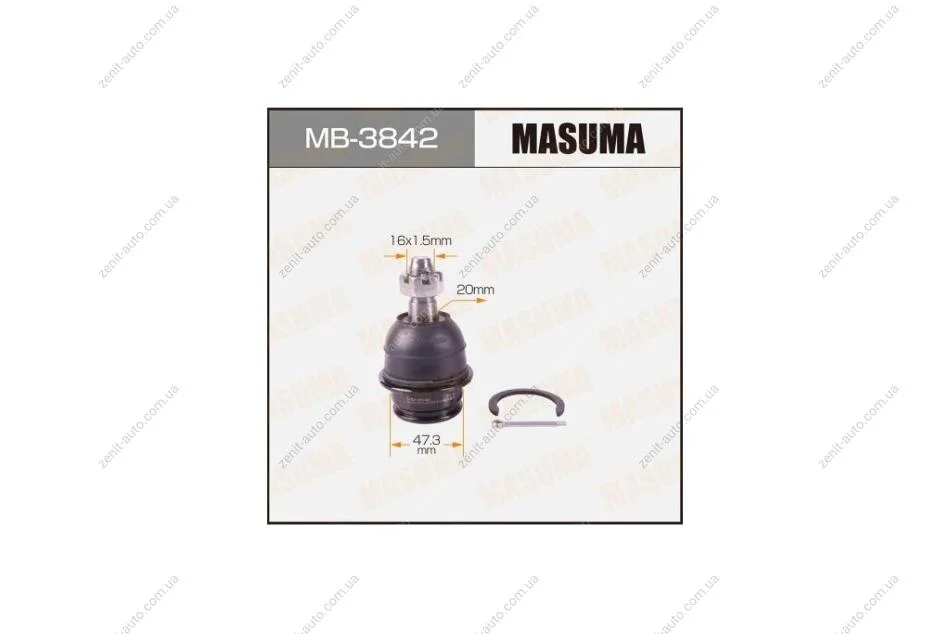 Опора шаровая переднего нижнего рычага Lexus GX470/ Toyota Land Cruiser Prado (02-09) (MB-3842) MASUMA MB3842 (фото 1)