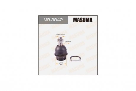 Опора кульова переднього нижнього важеля Lexus GX470/ Toyota Land Cruiser Prado (02-09) (MB-3842) MASUMA MB3842 (фото 1)