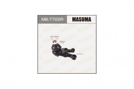 Опора шаровая передн нижн правая MITSUBISHI L200 (MB-7722R) MASUMA MB7722R