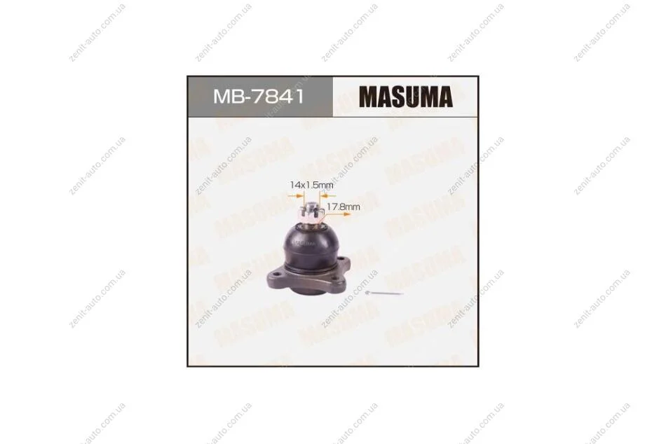 Опора кульова переднього верхнього важеля Mitsubishi L200 (05-16), Pajero (00-), Pajero Sport (08-15) (MB-7841) MASUMA MB7841 (фото 1)