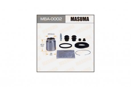 Ремкомплект супорту з поршнем d-38, 238945 задн (MBA-0002) MASUMA 'MBA-0002
