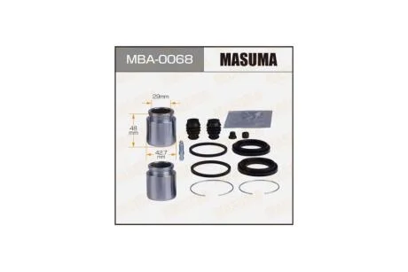 Ремкомплект супорту передня 243912 MASUMA 'MBA0068