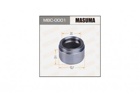 Поршень суппорта MASUMA MBC0001 (фото 1)