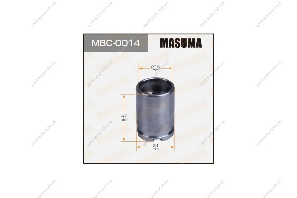 Поршень суппорта тормозного заднего (D-34mm) Hyundai Elantra, Solaris/ KIA Rio (11-) (MBC-0014) MASUMA MBC0014 (фото 1)