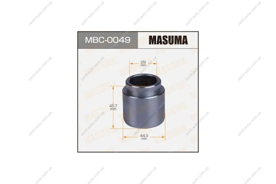 Поршень суппорта тормозного заднего (D-44.3mm) Mitsubishi Pajero (00-) (MBC-0049) MASUMA MBC0049 (фото 1)