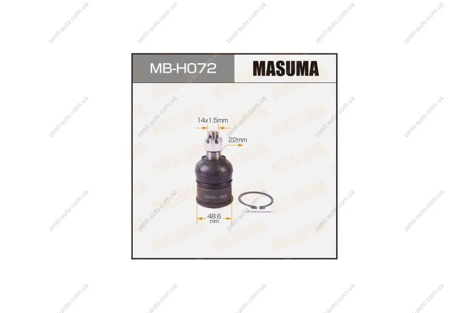 Опора кульова нижня Honda Accord (08-), Crosstour (10-15) (MB-H072) MASUMA MBH072 (фото 1)