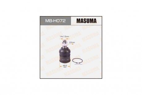 Опора шаровая нижняя Honda Accord (08-), Crosstour (10-15) (MB-H072) MASUMA MBH072 (фото 1)
