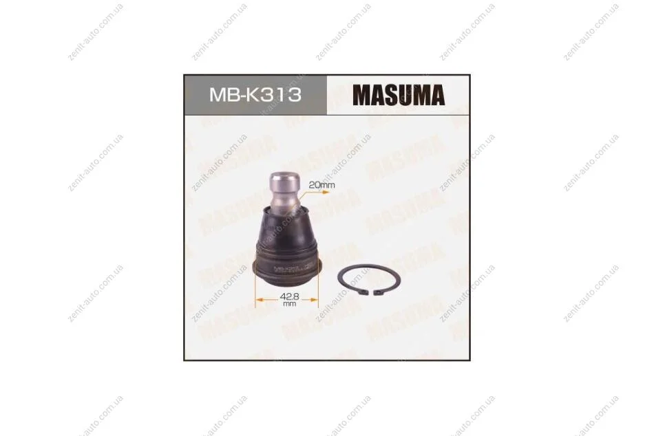 Опора кульова нижня Hyundai Santa Fe (06-)/ KIA Sorento (09-) (MB-K313) MASUMA MBK313 (фото 1)