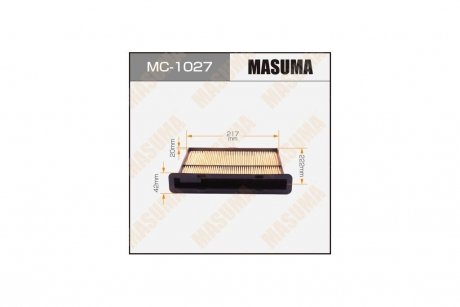 Фільтр салону (MC-1027) MASUMA MC1027 (фото 1)