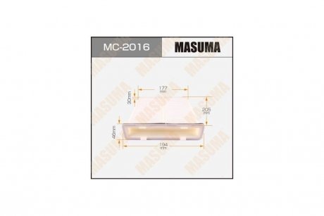 Фільтр салону (MC-2016) MASUMA MC2016 (фото 1)