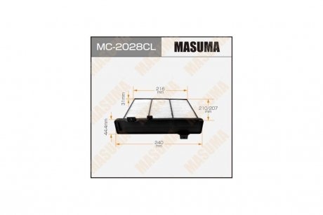 Фильтр салона угольный MITSUBISHI PAJERO 2000-2006 (MC-2028CL) MASUMA MC2028CL (фото 1)