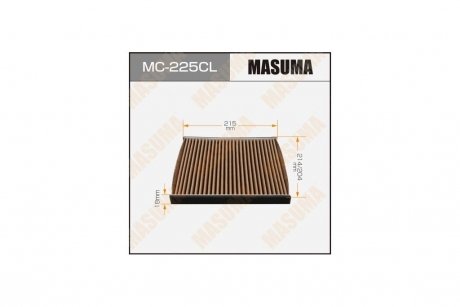 Фильтр салона AC-102 угольный MASUMA MC225CL