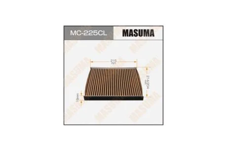 Фильтр салона AC-102 угольный (MC-225CL) MASUMA MC225CL