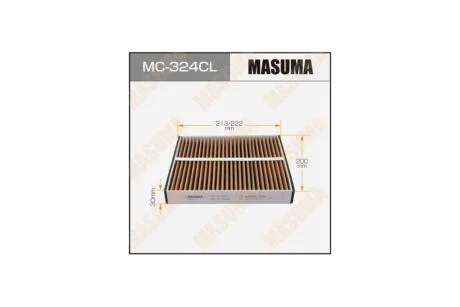 Фильтр салона AC-201 угольный (MC-324CL) MASUMA MC324CL