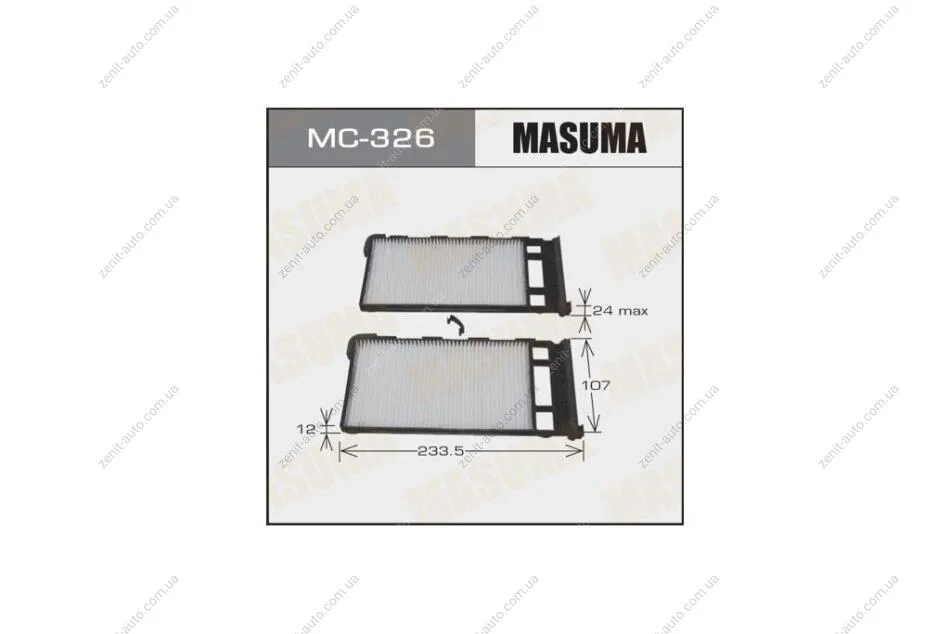 Фильтр салона (2 шт.) INFINITI QX4, NISSAN ALMERA (MC-326) MASUMA MC326 (фото 1)