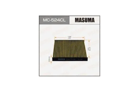 Фильтр салона угольный (MC-524CL) MASUMA MC524CL