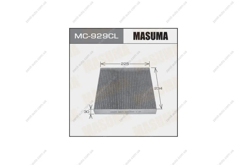 Фільтр салону AC-806E вугільний (MC-929CL) MASUMA MC929CL (фото 1)