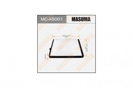Фільтр салону CHEVROLET/AVEO/V1200V1400 04- (MC-A5001) MASUMA MCA5001 (фото 1)