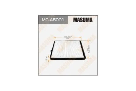 Фильтр салона CHEVROLET/ AVEO/ V1200V1400 04- (MC-A5001) MASUMA MCA5001