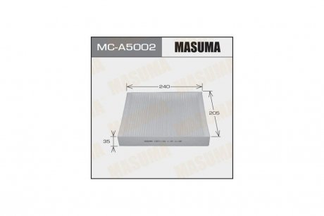 Фільтр салону AC9205 CHEVROLET/ CRUZE/ V1600V1800V2000 09- (MC-A5002) MASUMA MCA5002