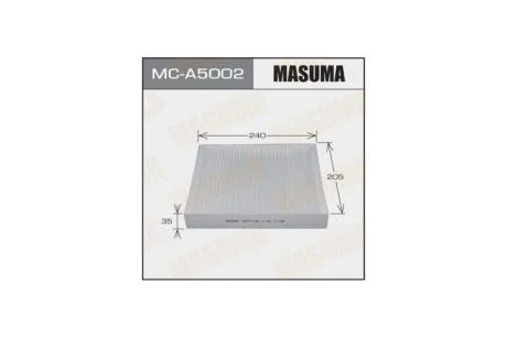 Фильтр салона AC9205 CHEVROLET/ CRUZE/ V1600V1800V2000 09- (MC-A5002) MASUMA MCA5002