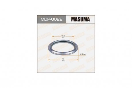Кільце ущільнювальне зливної пробки (MDP-0022) MASUMA MDP0022