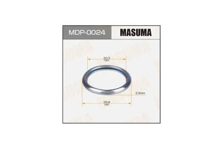 Кольцо уплотнительное сливной пробки (MDP-0024) MASUMA MDP0024