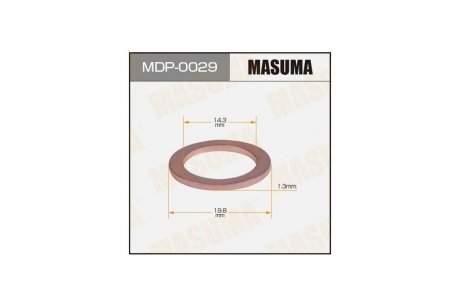 Кольцо уплотнительное сливной пробки (MDP-0029) MASUMA MDP0029