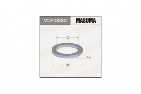 Кольцо уплотнительное сливной пробки (MDP-0030) MASUMA MDP0030 (фото 1)