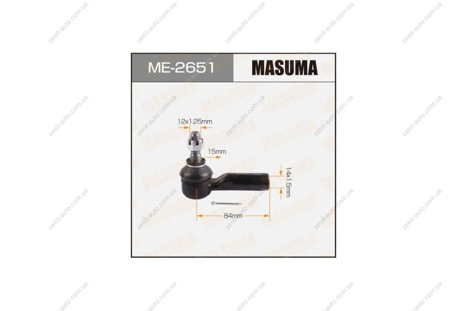 Наконечник рулевой тяги TOYOTA COROLLA, CAMRY #V2#, #E9#, AE110, 111, SXA10, ZNE14 (ME-2651) MASUMA 'ME2651 (фото 1)