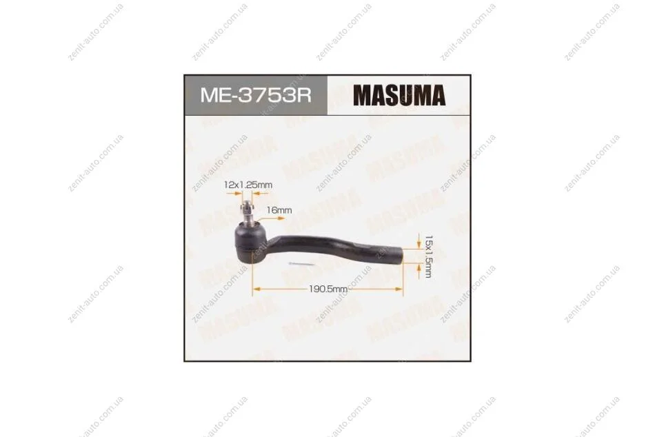 Наконечник рулевой правый Toyota Camry (03-) (ME-3753R) MASUMA ME3753R (фото 1)