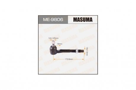 Наконечник кермовий Toyota RAV4 (05-10) (ME-9806) MASUMA ME9806