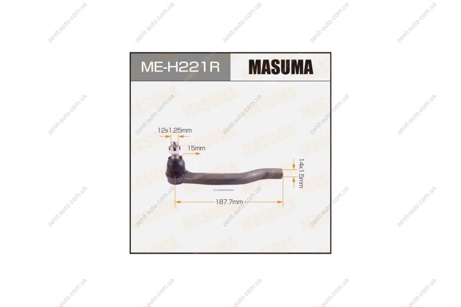 Наконечник кермовий Honda CIVIC 06- (MEH221R) MASUMA 'MEH221R (фото 1)