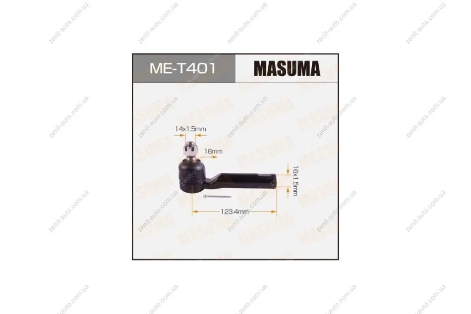 Наконечник рулевой Lexus GX460/ Toyota Land Cruiser Prado (09-), Tacoma (15-) (ME-T401) MASUMA MET401 (фото 1)