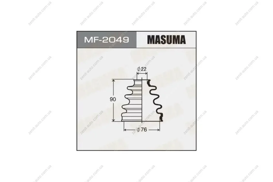 Пильовик ШРКШ зовнішнього Honda CR-V (07-12) (MF-2049) MASUMA MF2049 (фото 1)