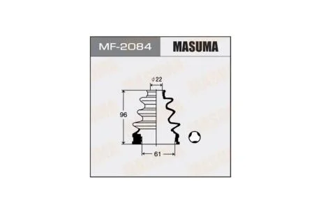 Пильовик ШРКШ внутрішнього Toyota Auris (06-09), Corolla (00-06), Prius (09-11) (MF-2084) MASUMA MF2084