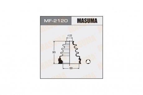 Пыльник ШРУСа внутреннего Toyota Corolla (00-06), RAV 4 (00-05) MASUMA MF2120